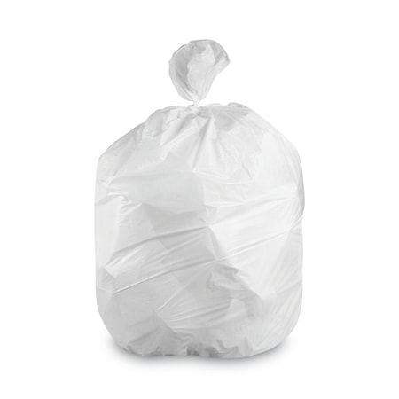 Heritage 30 gal - 35 gal Trash Bags, 33 in x 45 in, Standard-Duty, 1.4 mil, White H32   W